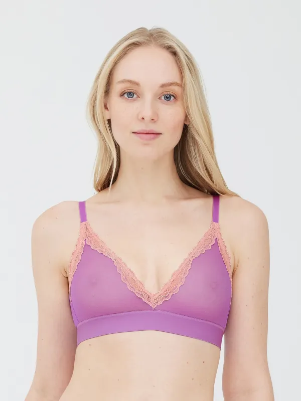 Passion Mesh Plunge Wireless Bra sold by Skarlett Blue