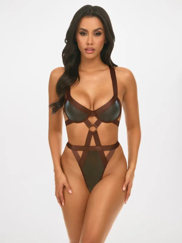 Jade Shine Teddy Bodysuit sold by Skarlett Blue