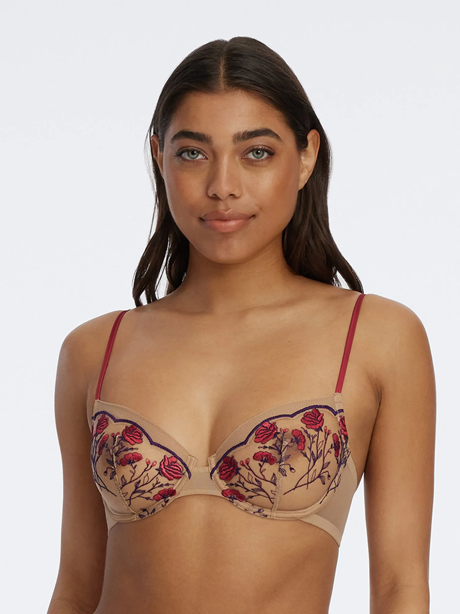 Enamoured Tattoo Lace Balconette Bra sold by Skarlett Blue