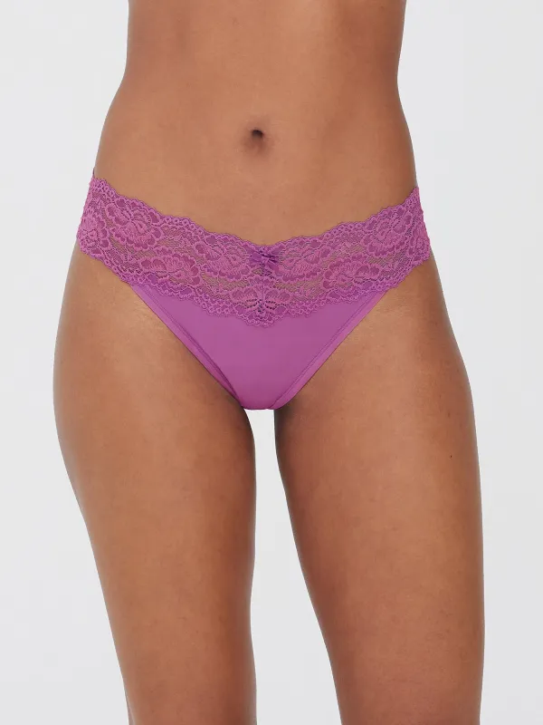 Goddess Lace Trim Thong sold by Skarlett Blue