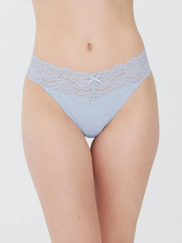 Goddess Lace Trim Thong sold by Skarlett Blue
