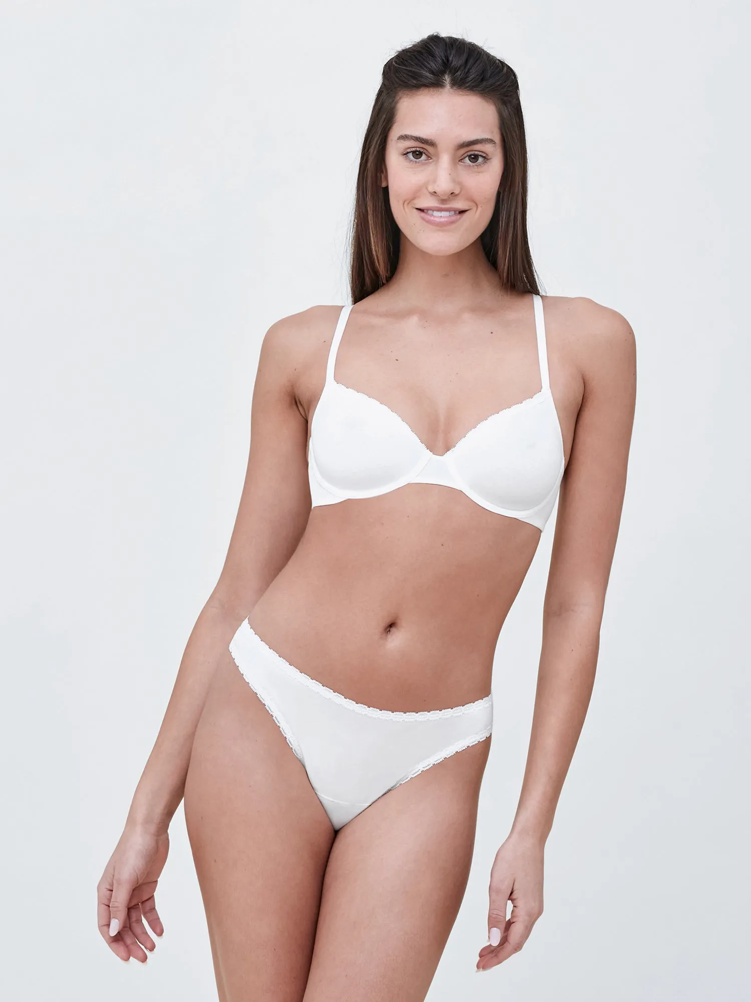 Adorned Demi Cotton Unlined Underwire Bra sold by Skarlett Blue product image thumbnail 3