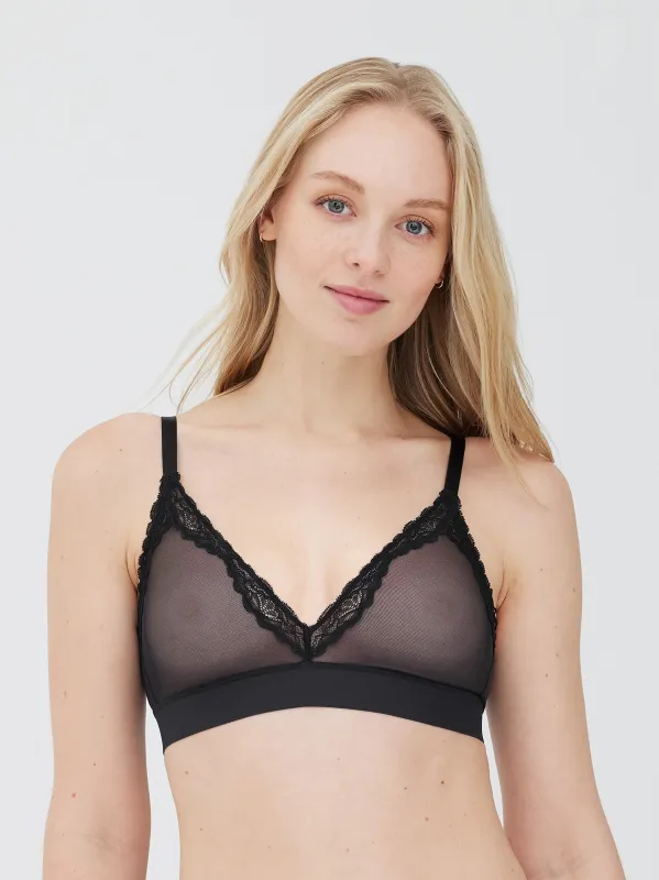 Passion Mesh Plunge Wireless Bra sold by Skarlett Blue