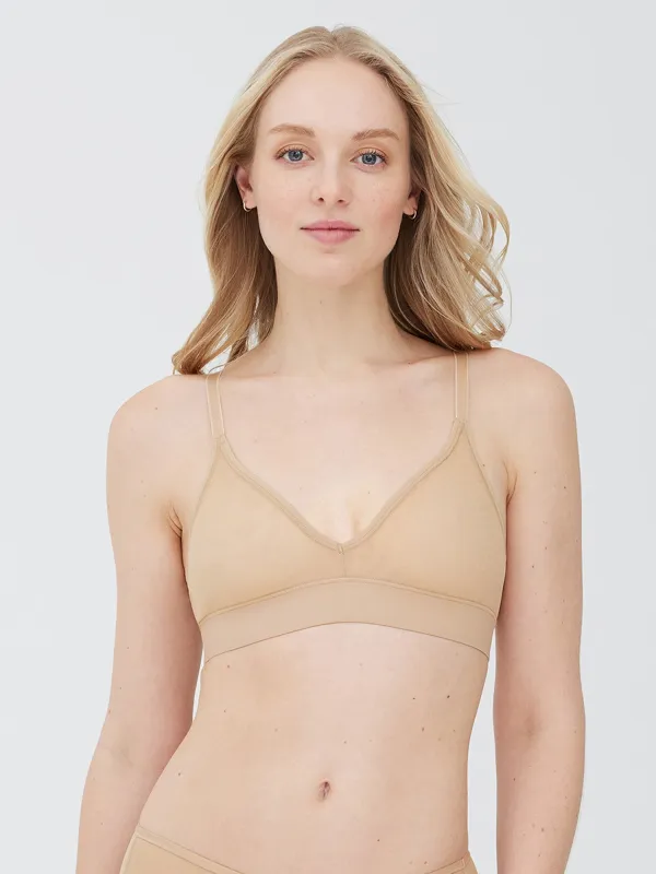 Spellbound Sheer Plunge Wireless Bra sold by Skarlett Blue