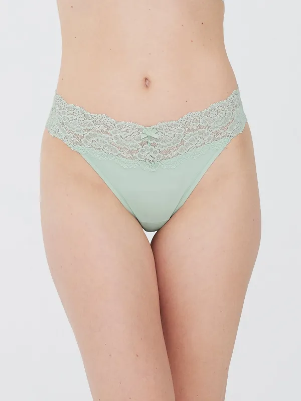 Goddess Lace Trim Thong - FINAL SALE sold by Skarlett Blue