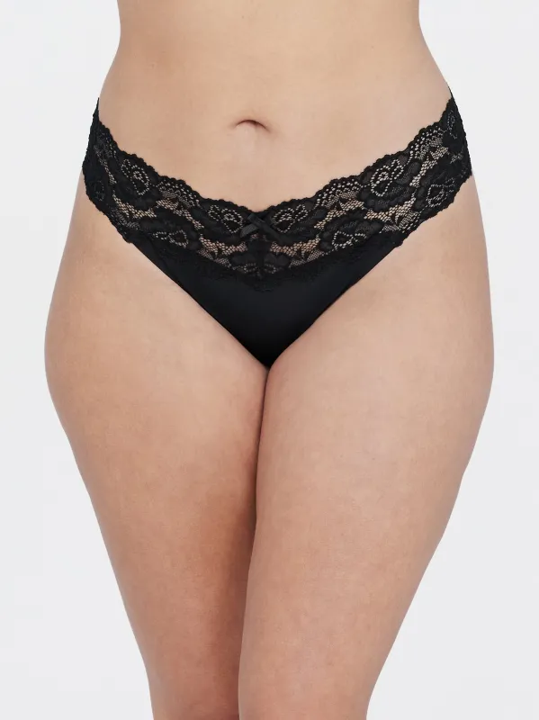 Goddess Lace Trim Thong sold by Skarlett Blue