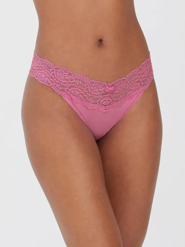 Goddess Lace Trim Thong sold by Skarlett Blue