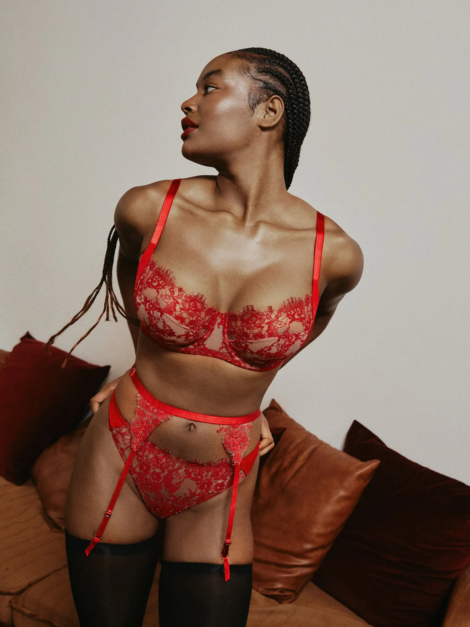 Entice Lace Garter Belt sold by Skarlett Blue product image thumbnail 4