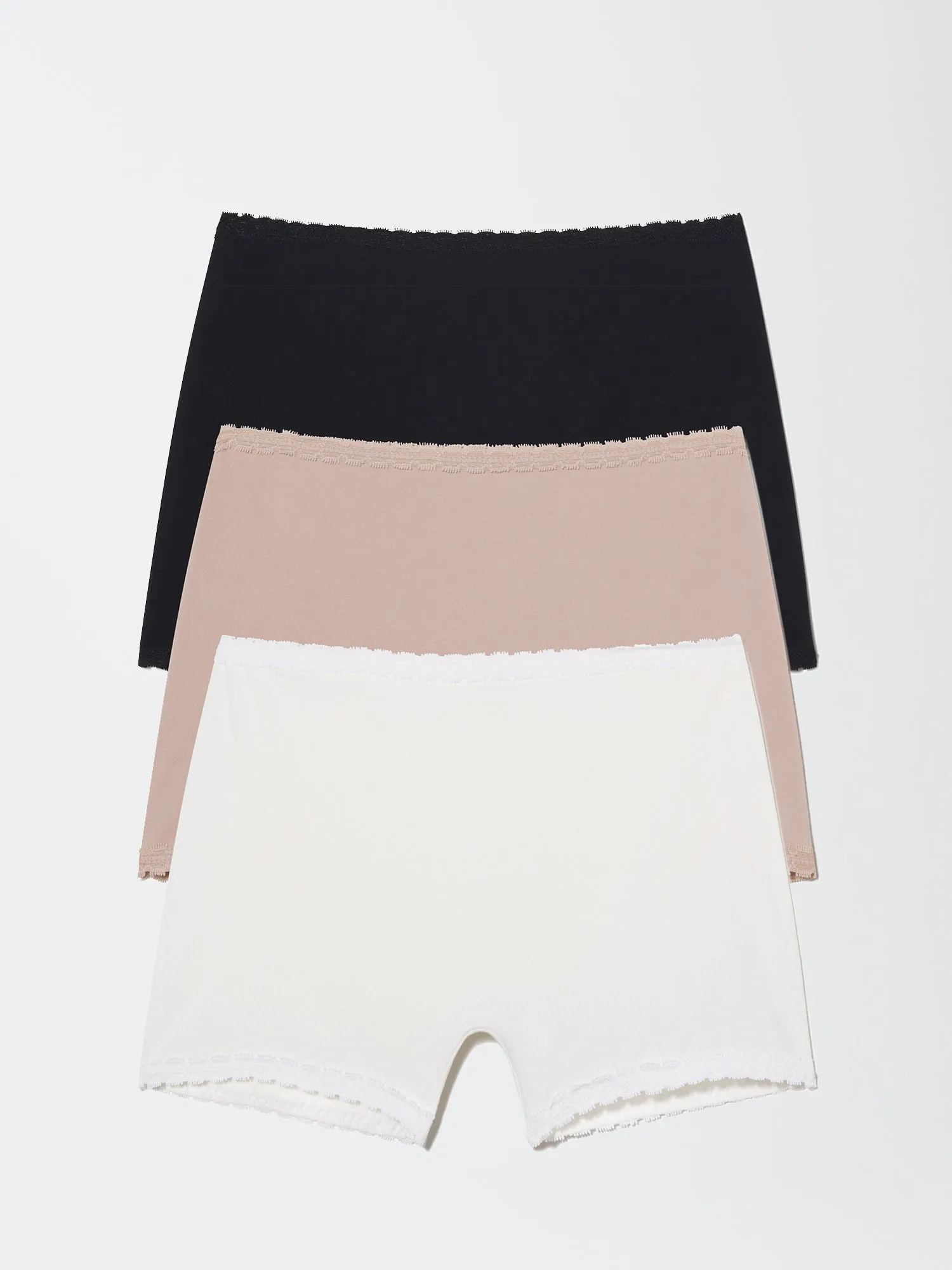 Adorned Cotton Boyshort 3-Pack - FINAL SALE sold by Skarlett Blue