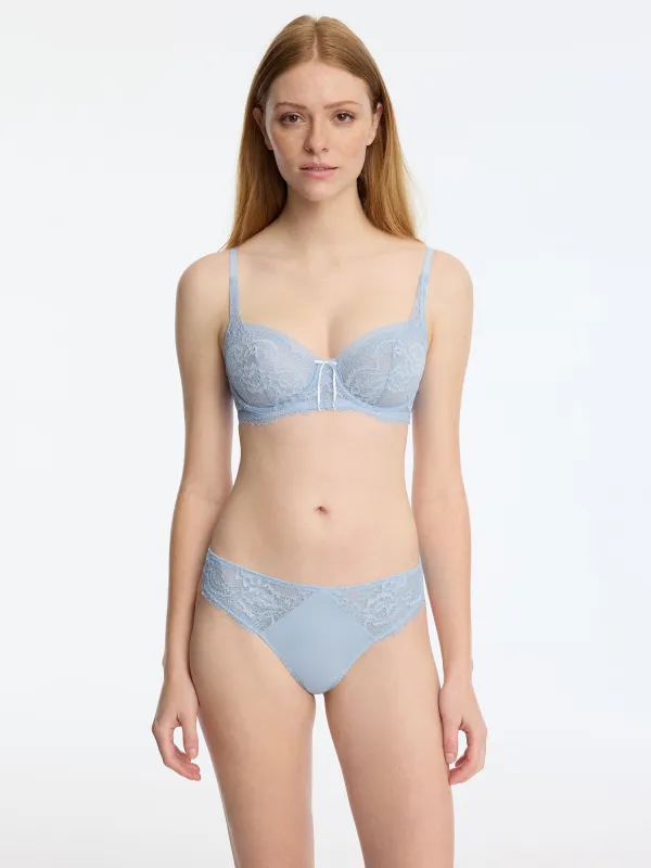 Minx Lace Trim Thong made by Skarlett Blue