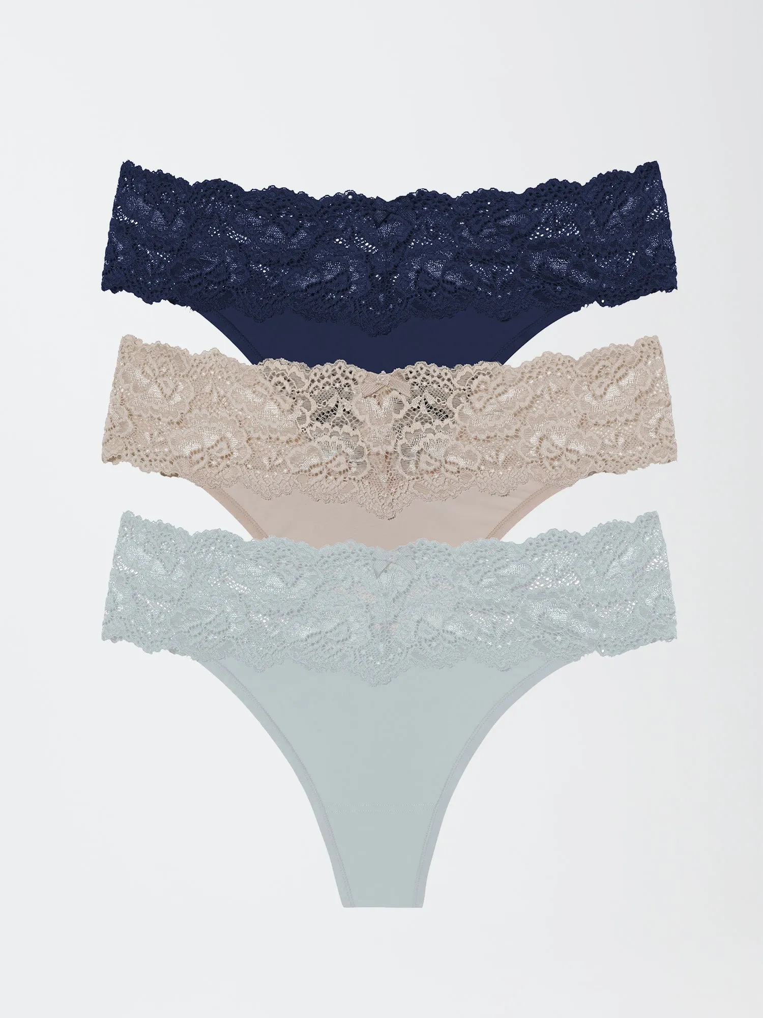 Goddess Lace Trim Thong 3 Pack - FINAL SALE sold by Skarlett Blue