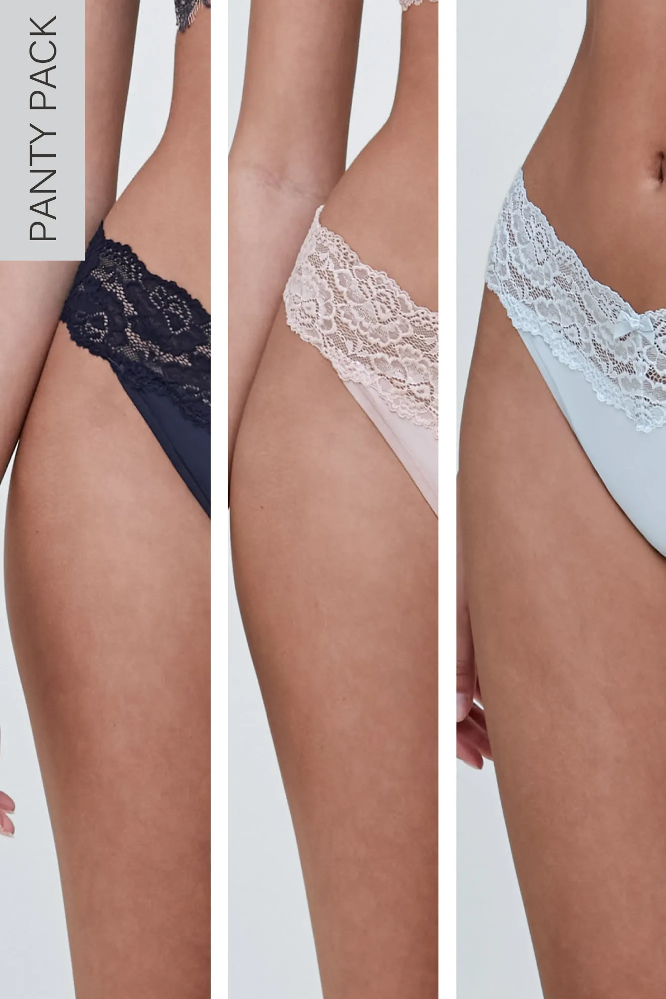 Goddess Lace Trim Thong 3 Pack - FINAL SALE sold by Skarlett Blue product image thumbnail 2