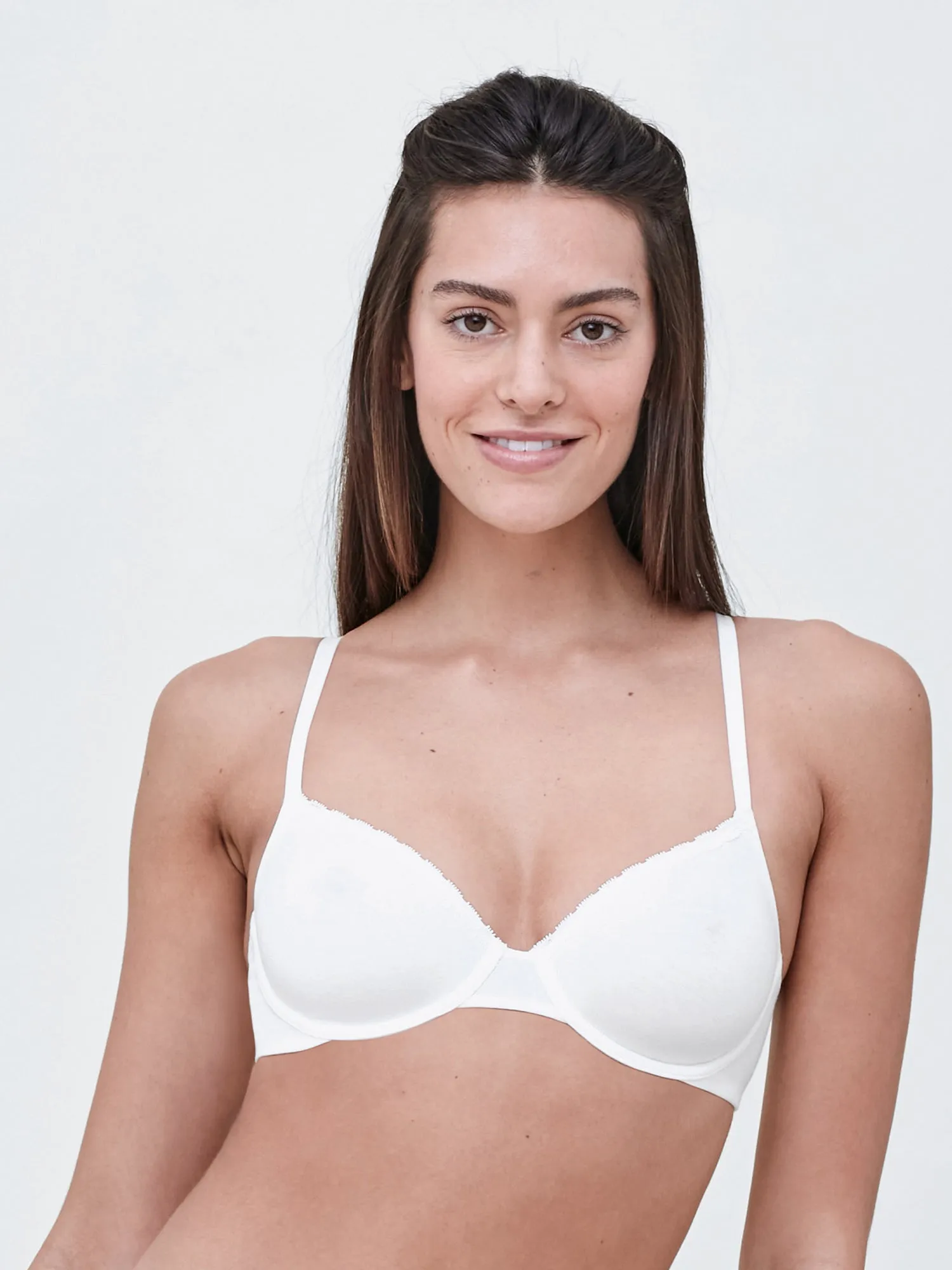 Adorned Demi Cotton Unlined Underwire Bra sold by Skarlett Blue