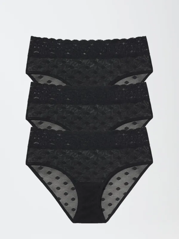 Dare Dot Mesh Hipster 3-Pack - FINAL SALE made by Skarlett Blue