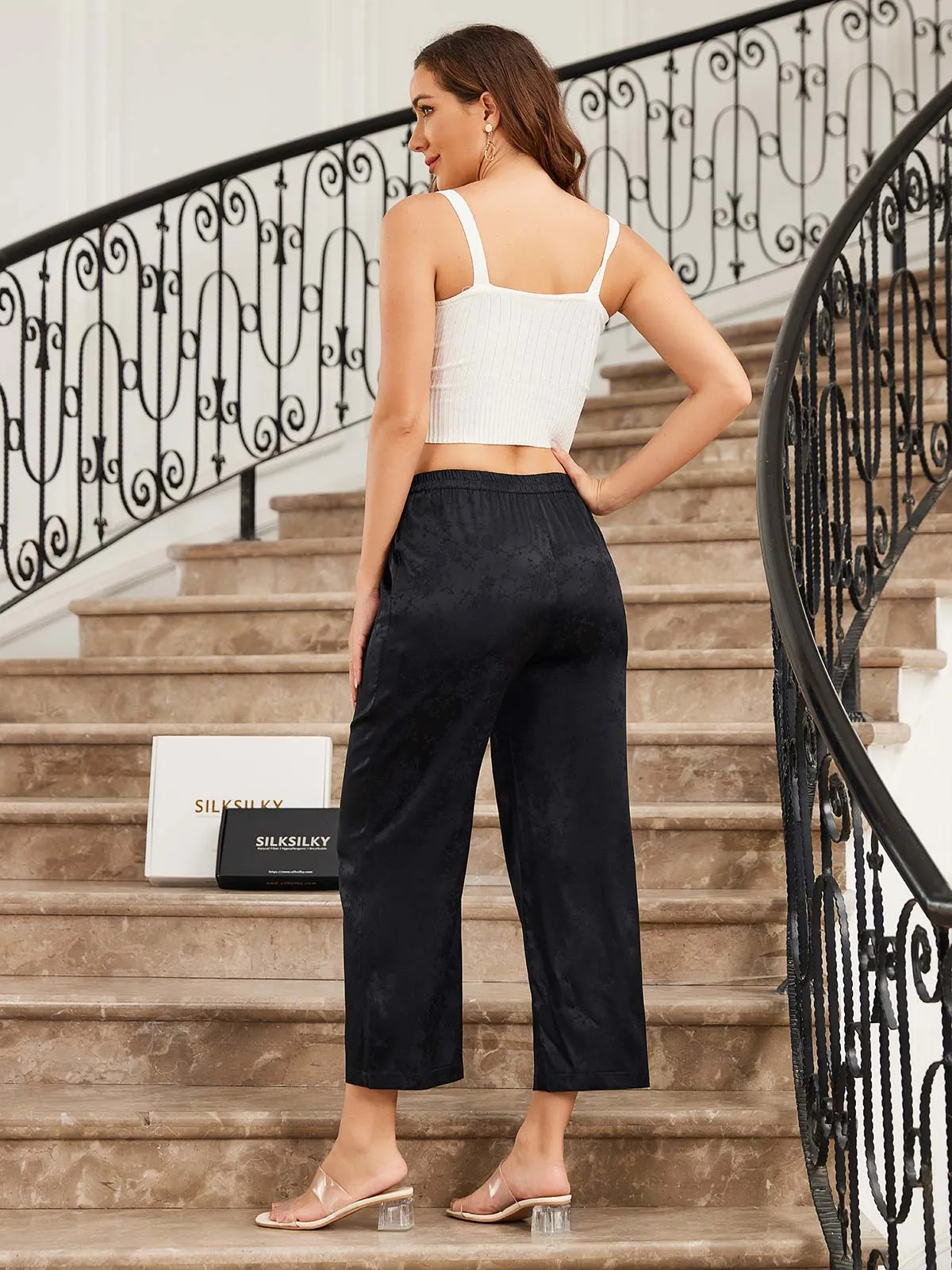 Comfort Fit Silk Women Pants sold by SilkSilky product image thumbnail 4