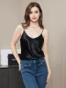Pure Silk Spaghetti Strap Camisole Top sold by SilkSilky