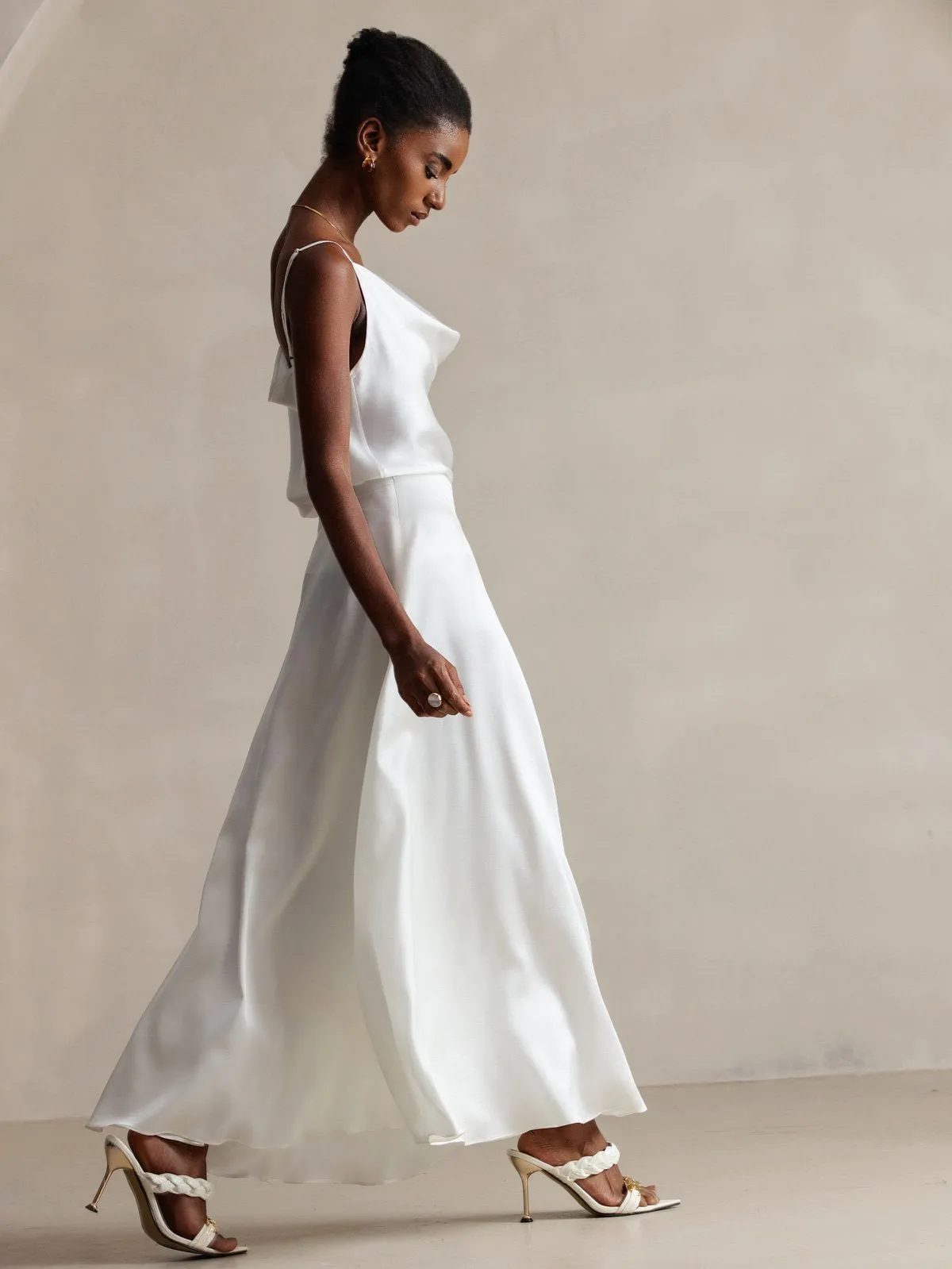 19Momme Silk Spaghetti Strap Cowl Neck Camisoles sold by SilkSilky product image thumbnail 5