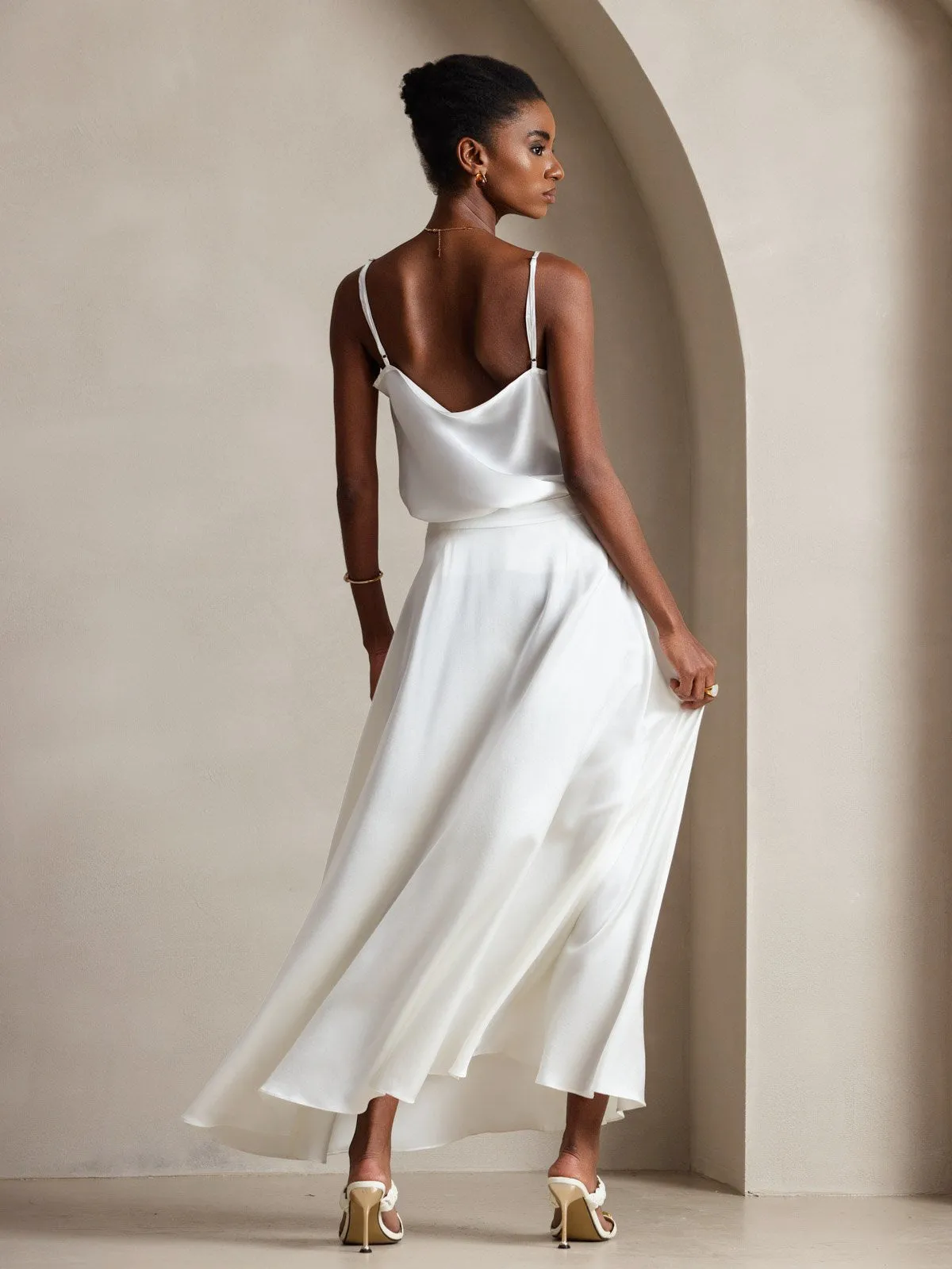 19Momme Silk Spaghetti Strap Cowl Neck Camisoles sold by SilkSilky product image thumbnail 2