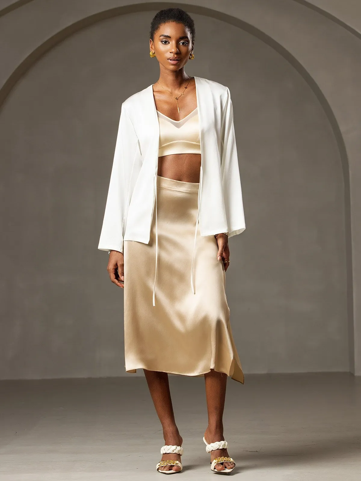 Silk Casual Cardigan sold by SilkSilky product image thumbnail 5