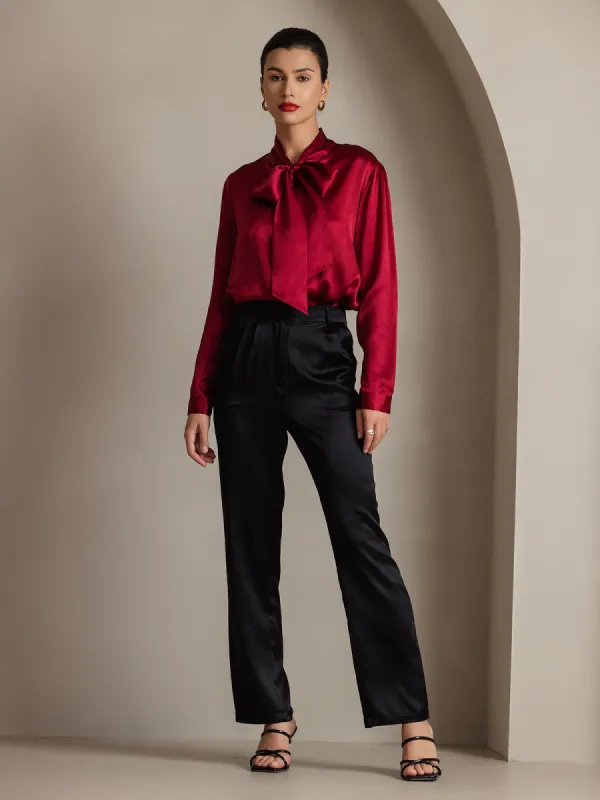 Timeless Classic Silk Straight Suit Pants sold by SilkSilky
