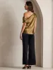 19Momme Silk Chic One-Shoulder Blouse sold by SilkSilky