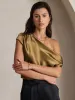 19Momme Silk Chic One-Shoulder Blouse sold by SilkSilky