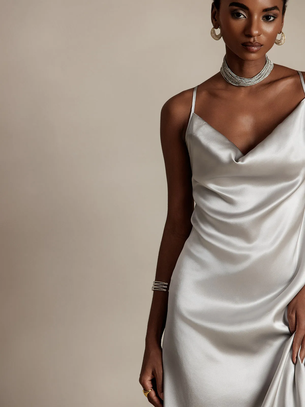 19Momme Silk Sexy Spaghetti Strap Dress sold by SilkSilky