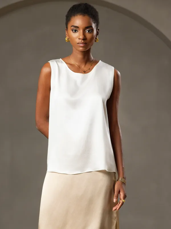 Silk Fashionable Wide Straps Tank Top sold by SilkSilky