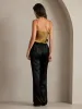 19Momme Silk High Waist Straight Fit Women's Pants with Back Elastic Waist Design sold by SilkSilky