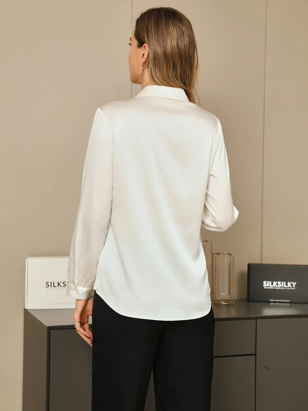 Clearance(US Warehouse) -Silk Classic Daily Basic Shirt sold by SilkSilky product image thumbnail 2