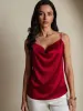 19Momme Silk Spaghetti Strap Cowl Neck Camisole Top sold by SilkSilky