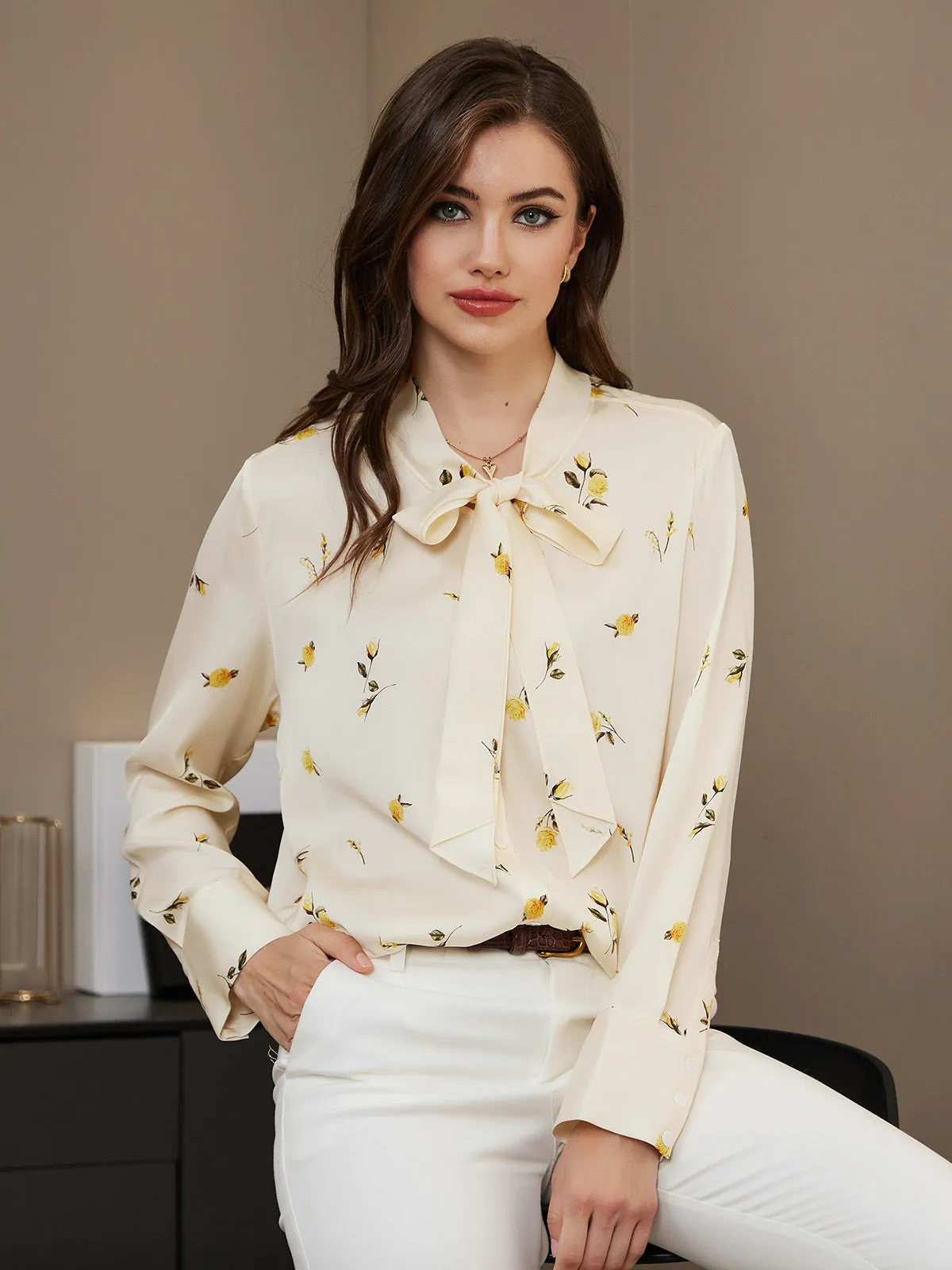 Clearance (US Warehouse) - Floral Pattern Cute Women Shirt sold by SilkSilky