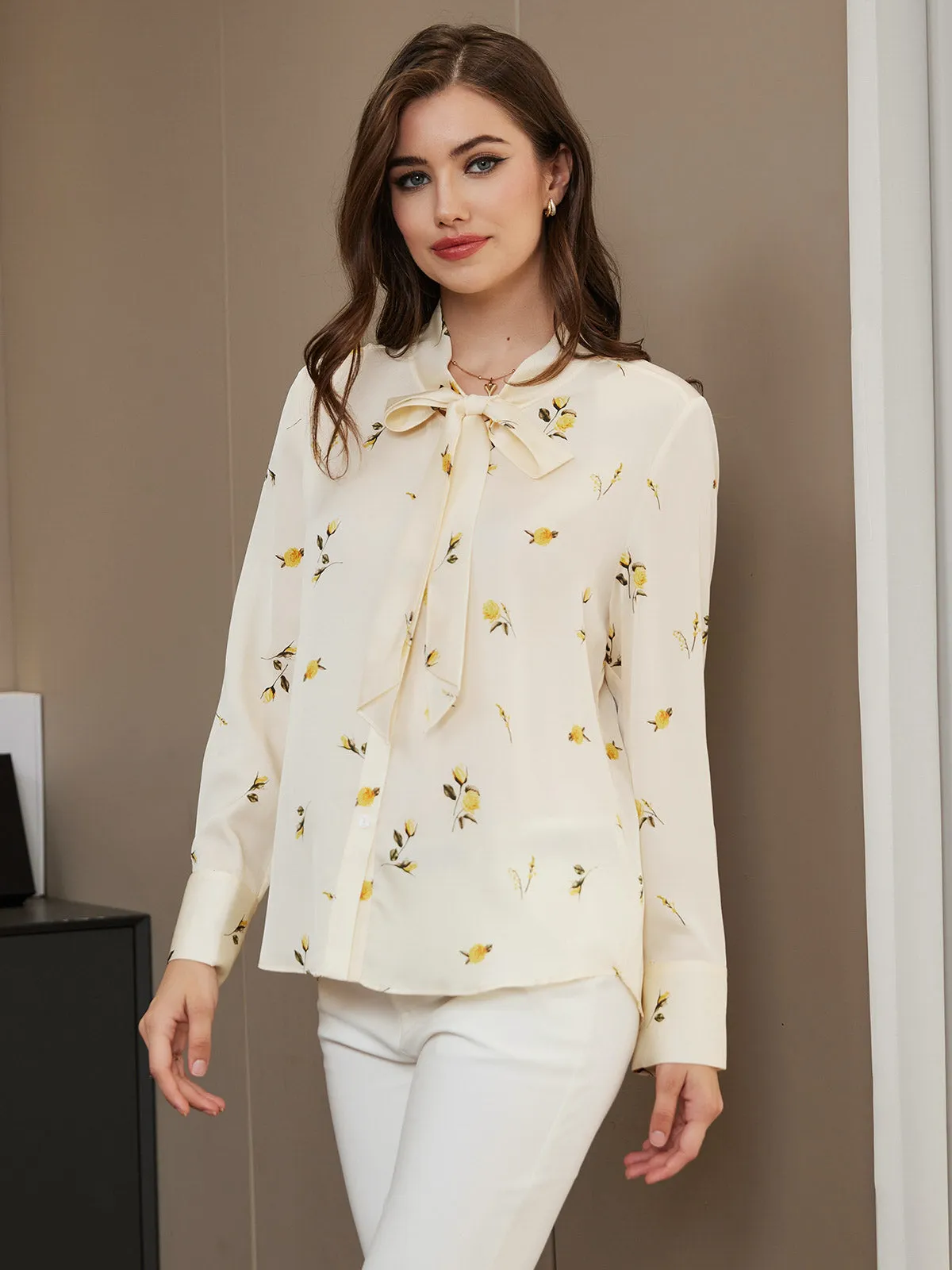Clearance (US Warehouse) - Floral Pattern Cute Women Shirt sold by SilkSilky product image thumbnail 5
