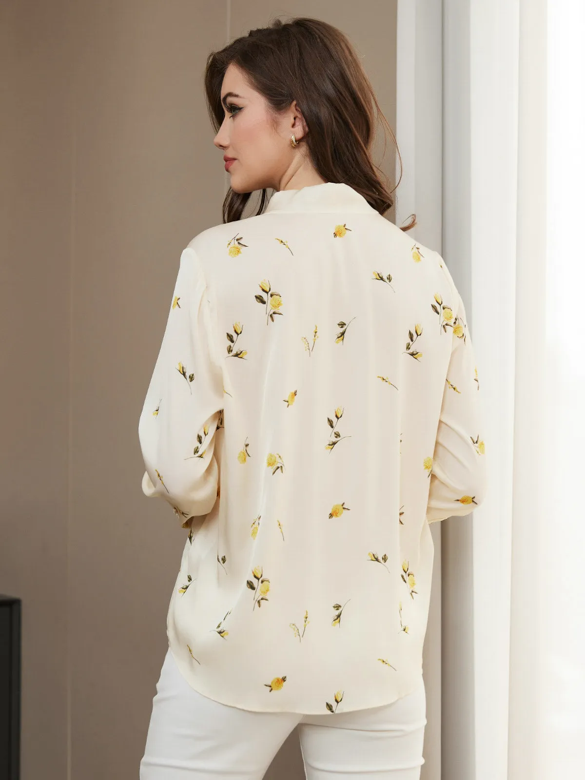 Clearance (US Warehouse) - Floral Pattern Cute Women Shirt sold by SilkSilky product image thumbnail 2