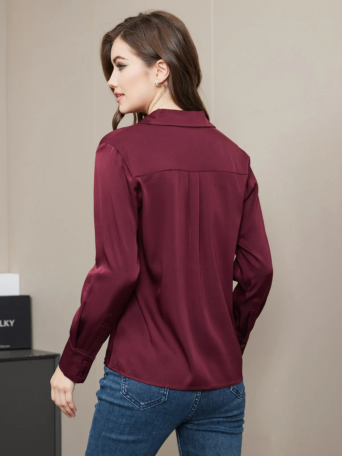 Clearance(US Warehouse) - Classic Women Silk Shirt sold by SilkSilky product image thumbnail 2