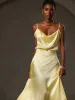 Clearance(US Warehouse) -19Momme Silk Spaghetti Strap Cowl Neck Camisole Top sold by SilkSilky