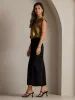Clearance(US Warehouse) -19Momme Silk Solid Color Casual Smooth Wide Leg Pants sold by SilkSilky