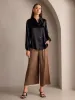 Clearance(US Warehouse) -19Momme Silk Solid Color Classic Daily Basic Shirt sold by SilkSilky