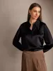 Clearance(US Warehouse) -19Momme Silk Solid Color Classic Daily Basic Shirt sold by SilkSilky