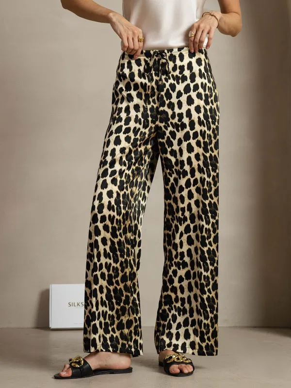 19Momme Silk Wide Leg Long Women's Pants With Side Pockets Design sold by SilkSilky