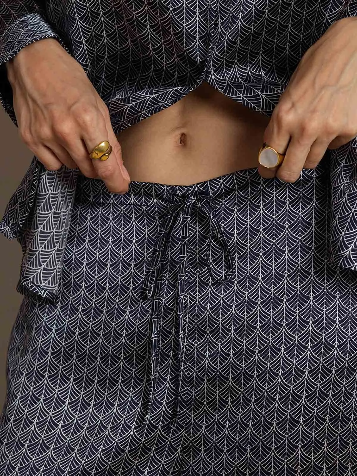 19Momme Silk Button-Up Shirt & Wide-Leg Pants Set sold by SilkSilky product image thumbnail 5