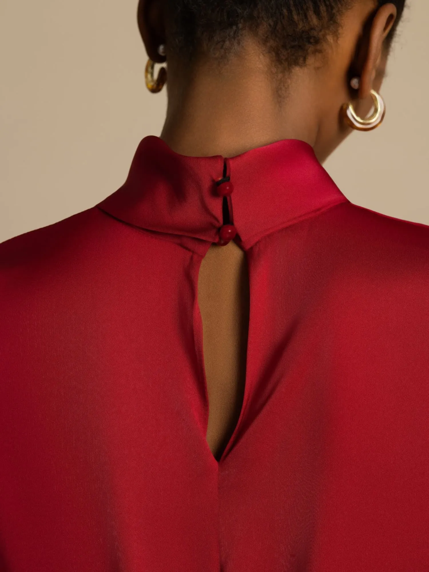 19Momme Silk Women's Turtle Neck Long Sleeve Top sold by SilkSilky product image thumbnail 4