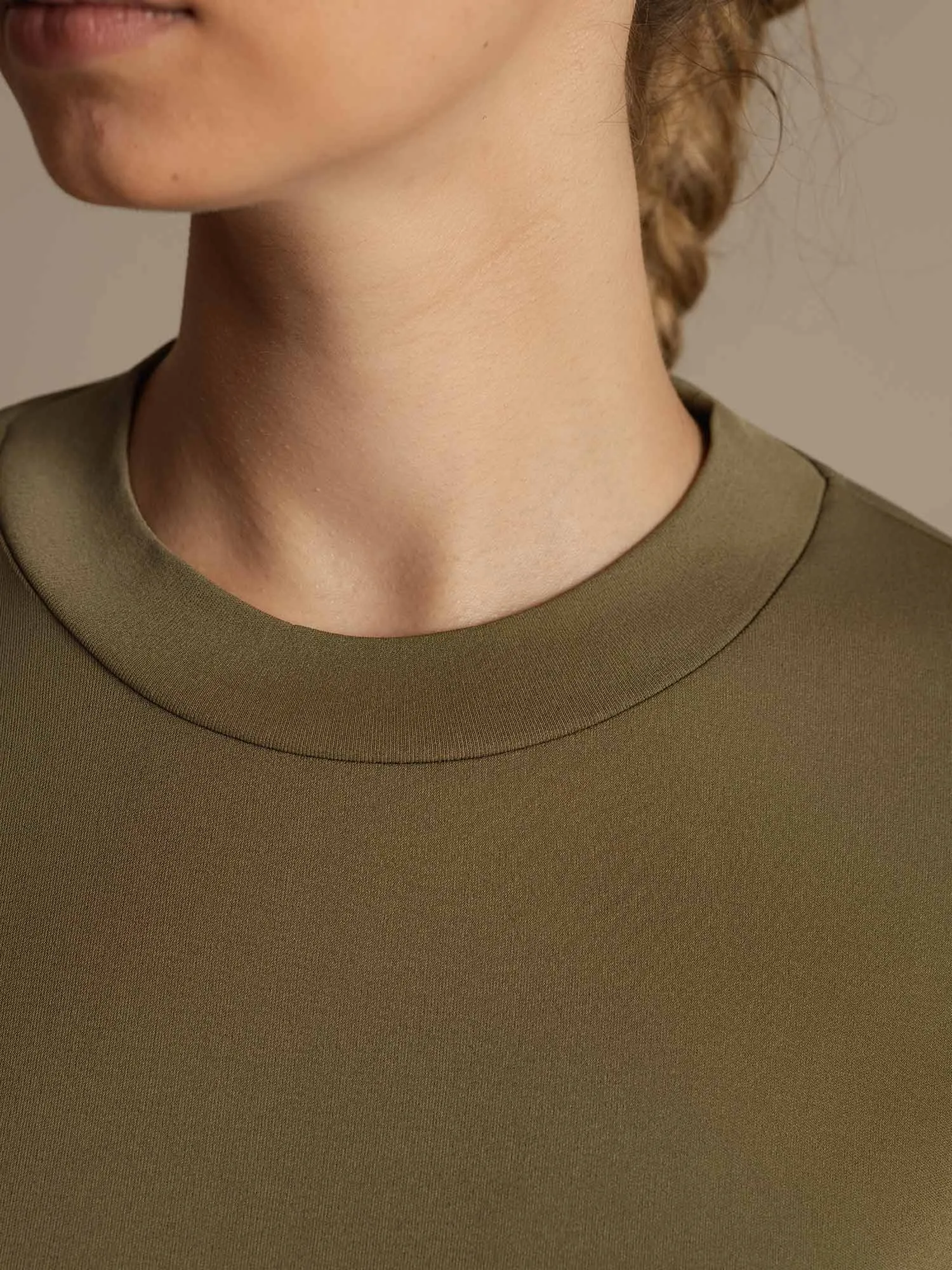 Pure Silk Round Neck Mid-length Sleeves Women's Sport T-Shirt sold by SilkSilky product image thumbnail 5