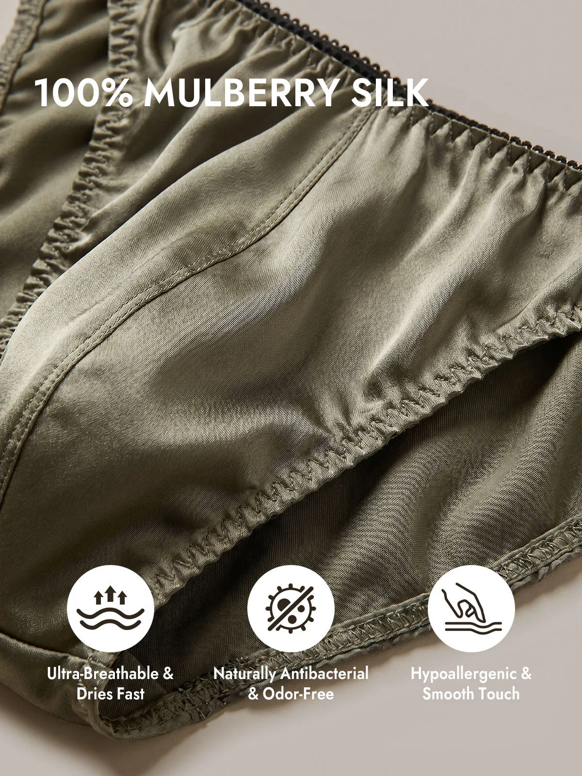 100% Mulberry Silk String Men's Underwear sold by SilkSilky product image thumbnail 4