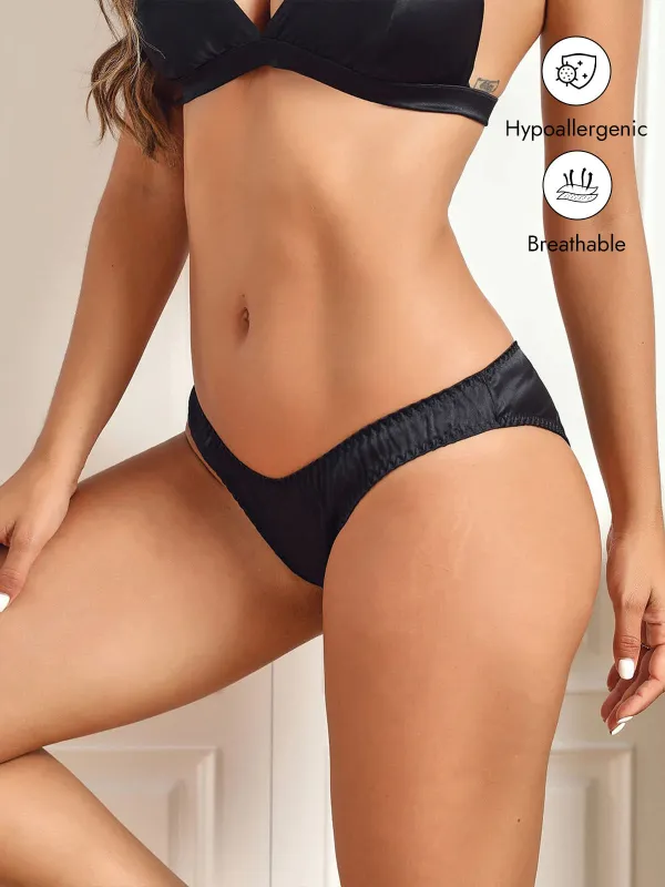 100% Mulberry Silk Briefs Comfy Breathable Panty made by SilkSilky
