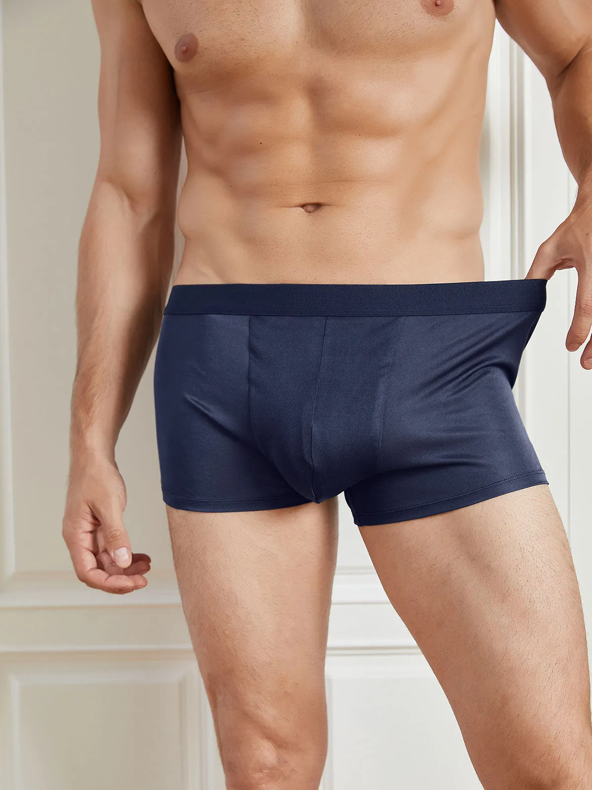 Men‘s 100% Mulberry Silk Boxer Briefs Underwear sold by SilkSilky product image thumbnail 4