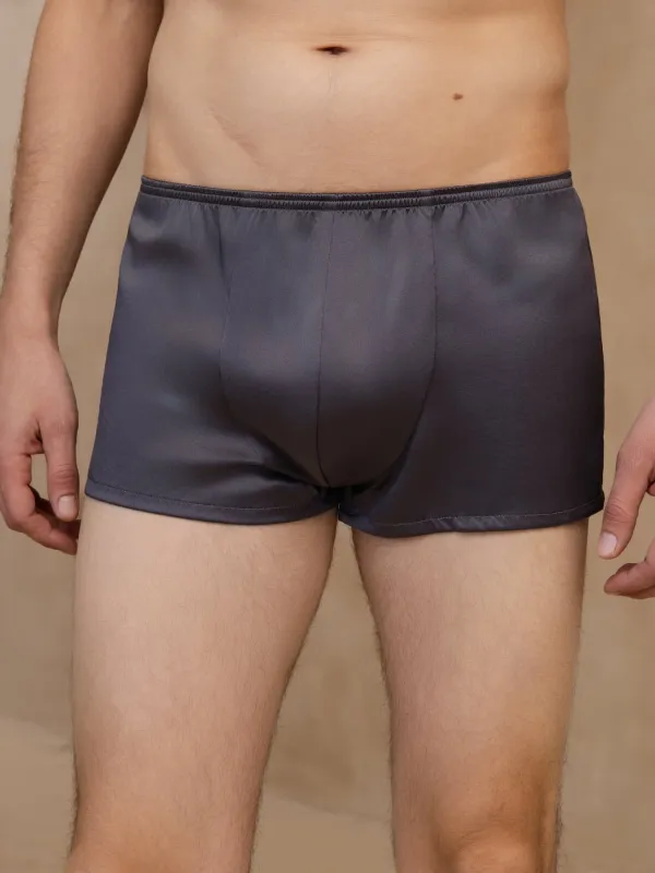 100% Mulberry Silk Men‘s Ultra Soft Comfy Boxer Underwear made by SilkSilky