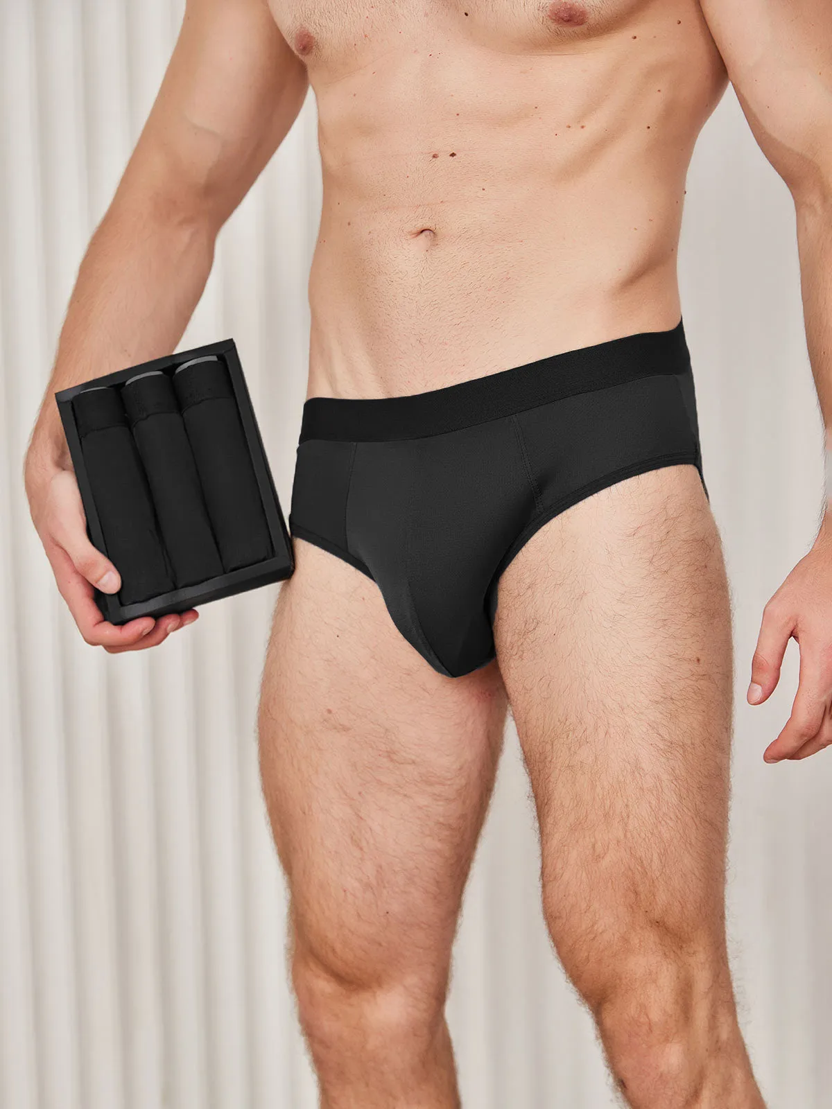3Pcs Men Briefs Breathable 100% Mulberry Silk Underwear sold by SilkSilky product image thumbnail 5