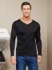 Mens Long Sleeve Silk Knitted Tee sold by SilkSilky