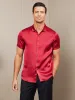 19Momme Mens Classic Short Sleeve Silk Shirt sold by SilkSilky